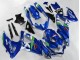 Billigste Suzuki GSXR 600/750 Motorrad Verkleidung 2008-2010 - Blau Weiss Grun Schwarz