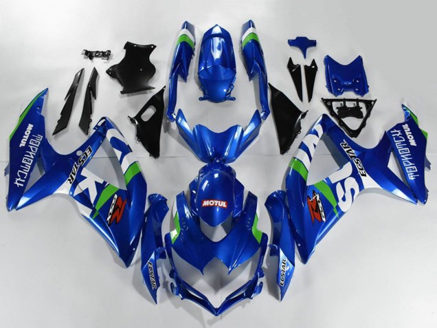Billigste Suzuki GSXR 600/750 Motorrad Verkleidung 2008-2010 - Blau Weiss Grun Schwarz