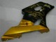 Billigste Suzuki GSXR 1000 Motorrad Verkleidung 2003-2004 - Glanzendes Schwarz Gold Flamme