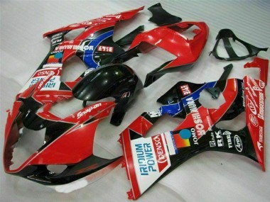 Billigste Suzuki GSXR 1000 Motorrad Verkleidung 2003-2004 - Rot Schwarz Blau Yoshimura