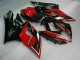 Billigste Suzuki GSXR 1000 Motorrad Verkleidung 2005-2006 - Rot Glanzendes Schwarz Matt Schwarz