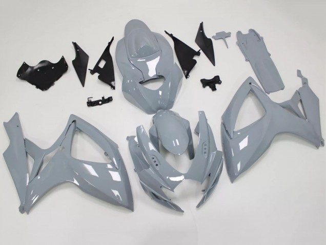 Billigste Suzuki GSXR 600 / GSXR 750 Motorrad Verkleidung Kit 2006-2007 - Nardo Grau