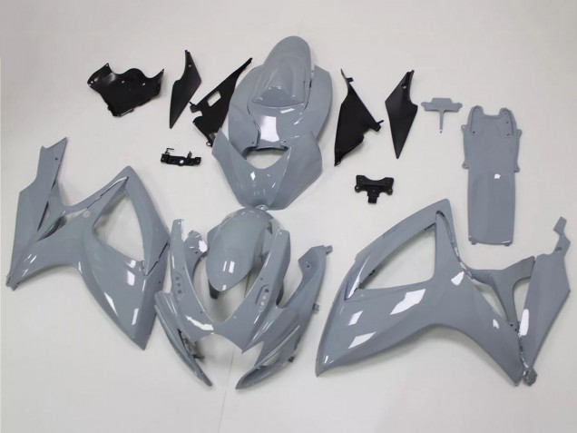 Billigste Suzuki GSXR 600 / GSXR 750 Motorrad Verkleidung Kit 2006-2007 - Nardo Grau