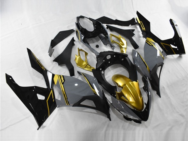 Billigste Kawasaki Ninja 400 Motorrad Verkleidung 2018-2024 - Nardo Grau Gold Schwarz
