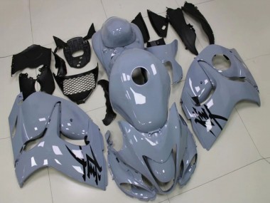 Billigste Suzuki GSXR 1300 Hayabusa Motorrad Verkleidung 2008-2020 - Nardo Grau Schwarz Aufkleber