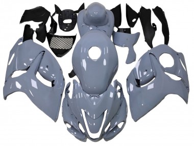 Billigste Suzuki GSXR 1300 Hayabusa Motorrad Verkleidung 2008-2020 - Glanzendes Nardo Grau