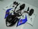 Billigste Suzuki GSXR 1000 Motorrad Verkleidung 2005-2006 - Weiss Blau Glanzendes Schwarz