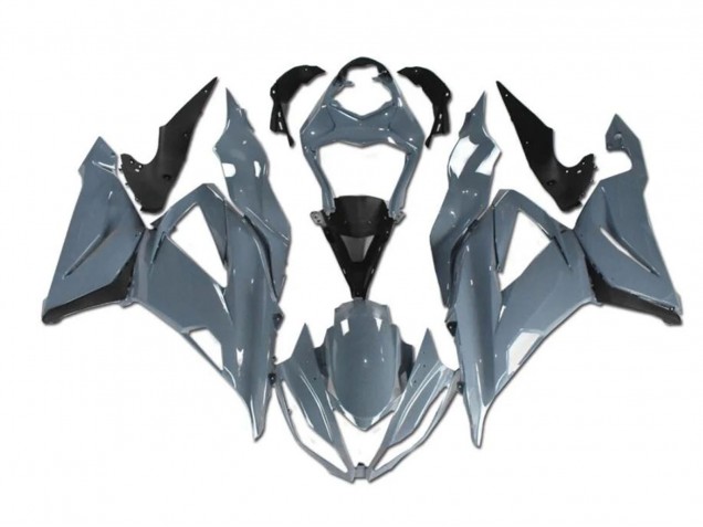 Billigste Kawasaki ZX6R Motorrad Verkleidung 2013-2018 - Nardo Grau