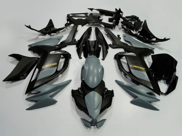 Billigste Kawasaki Ninja 650 EX650 Motorrad Verkleidung 2020-2025 - Grau Schwarz Gold