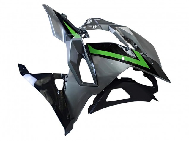 Billigste Kawasaki Ninja 500 EX500R Motorrad Verkleidung 2024-2025 - Grau Grun Schwarz
