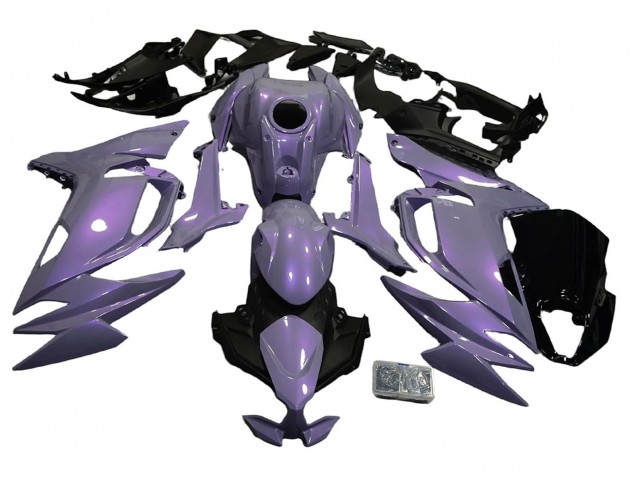 Billigste Kawasaki Ninja 650 EX650 Motorrad Verkleidung 2020-2025 - Chameleon Grau Dazz Perl Lila