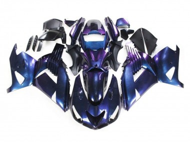 Billigste Kawasaki ZX14R ZZR1400 Motorrad Verkleidung 2006-2011 - Chameleon Blau Lila