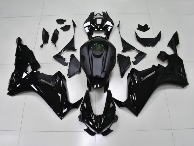 Billigste Honda CBR1000RR-R Motorrad Verkleidung 2020-2023 - Glanzendes Schwarz Matt Schwarz