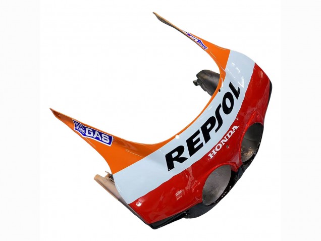 Billigste Honda CBR400RR NC23 Motorrad Verkleidung 1987-1989 - Orange Weiss Rot Glanzendes Schwarz Repsol HRC