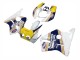 Billigste Honda CBR400RR NC23 Motorrad Verkleidung 1987-1989 - Weiss Gelb Blau Rothmans
