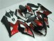 Billigste Suzuki GSXR 1000 Motorrad Verkleidung 2005-2006 - Rot Glanzendes Schwarz