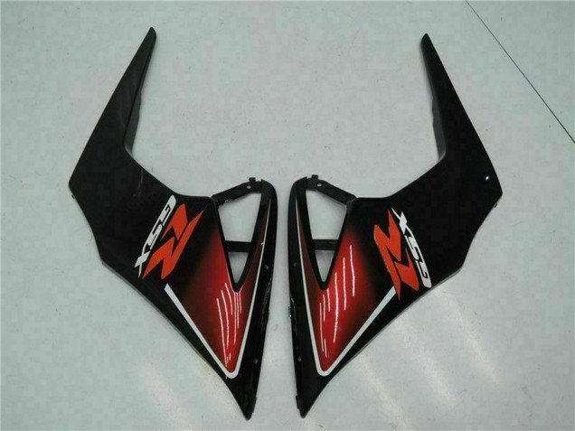 Billigste Suzuki GSXR 1000 Motorrad Verkleidung 2005-2006 - Rot Glanzendes Schwarz