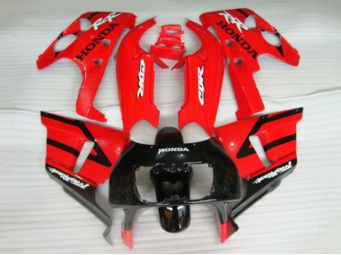 Billigste Honda CBR400RR NC29 Motorrad Verkleidung 1990-1999 - Rot Glanzendes Schwarz Fireblade
