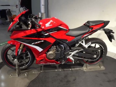 Billigste Honda CBR400R Motorrad Verkleidung 2022 - Rot Weiss Glanzendes Schwarz