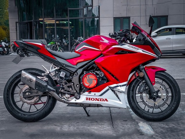 Billigste Honda CBR400R Motorrad Verkleidung 2022 - Rot Weiss