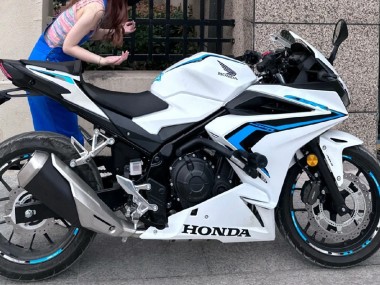 Billigste Honda CBR400R Motorrad Verkleidung 2022 - Weiss Blau