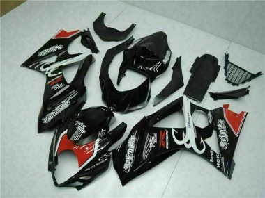 Billigste Suzuki GSXR 1000 Motorrad Verkleidung 2007-2008 - Glanzendes Schwarz Rot Weiss