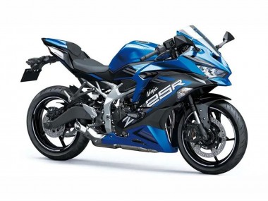 Billigste Kawasaki ZX25R ZX-25R Motorrad Verkleidung 2019-2025 - Blau Weiss Matt Schwarz