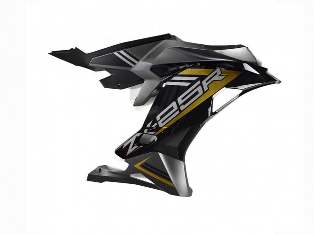 Billigste Kawasaki ZX25R ZX-25R Motorrad Verkleidung 2019-2025 - Grau Gold Glanzendes Schwarz