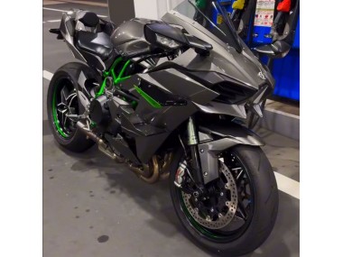 Billigste Kawasaki Ninja H2 Motorrad Verkleidung 2015-2022 - Grau