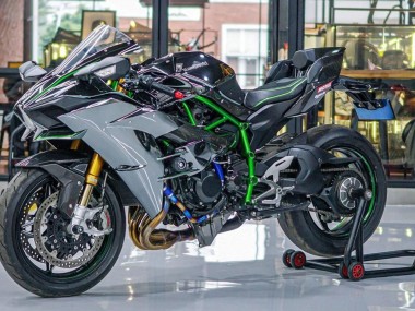 Billigste Kawasaki Ninja H2 Motorrad Verkleidung 2015-2022 - Grau
