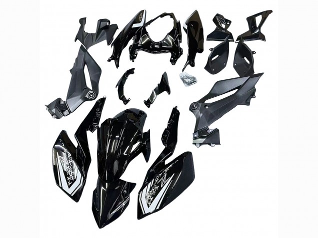 Billigste Kawasaki Z400 Motorrad Verkleidung 2018-2024 - Glanzendes Schwarz