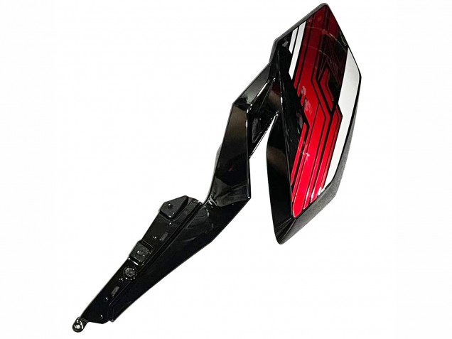 Billigste Kawasaki Z400 Motorrad Verkleidung 2018-2024 - Bonbon Rot Glanzendes Schwarz