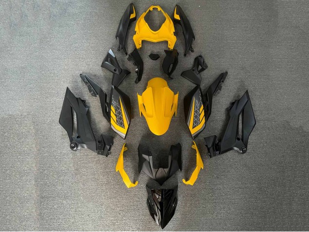 Billigste Kawasaki Z400 Motorrad Verkleidung 2018-2024 - Gelb Schwarz