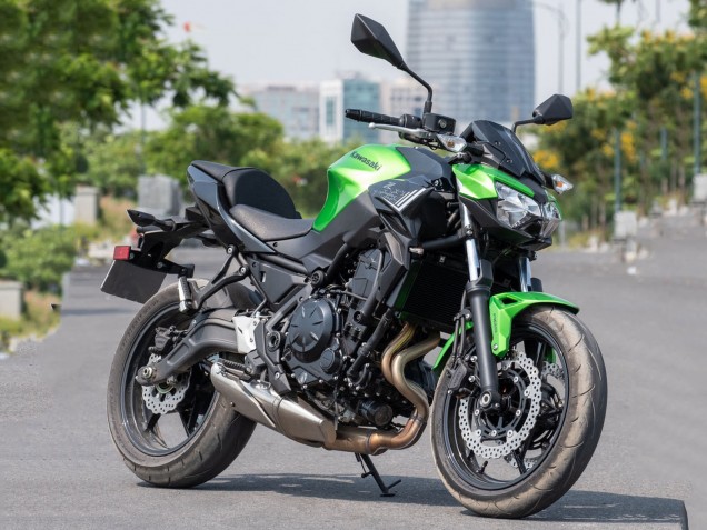 Billigste Kawasaki Ninja Z650 Motorrad Verkleidung 2020-2023 - Grun Schwarz