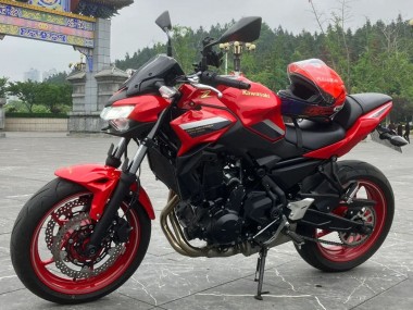 Billigste Kawasaki Ninja Z650 Motorrad Verkleidung 2020-2023 - Rot Schwarz