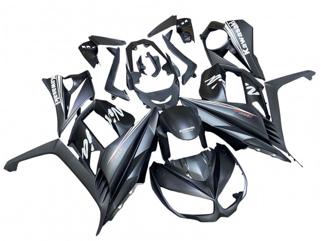Billigste Kawasaki Z1000SX Motorrad Verkleidung 2010-2016 - Matt Schwarz