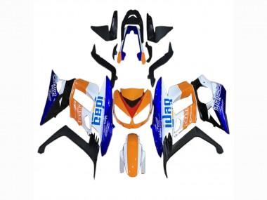 Billigste Kawasaki Z1000SX Motorrad Verkleidung 2010-2016 - Orange Weiss Blau Schwarz