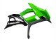 Billigste Kawasaki Z1000SX Motorrad Verkleidung 2010-2016 - Glanzendes Schwarz Matt Schwarz Grun