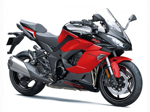 Billigste Kawasaki Z1000SX Motorrad Verkleidung 2020-2025 - Schwarz Rot Racardi