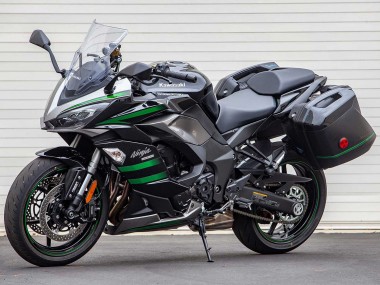 Billigste Kawasaki Z1000SX Motorrad Verkleidung 2020-2025 - Schwarz mit Grunen Linien Ninja