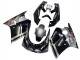 Billigste Kawasaki ZXR250 Motorrad Verkleidung 1989-1990 - Glanzendes Schwarz Grau Elf Touch4 Bridgestone