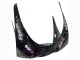 Billigste Kawasaki ZXR250 Motorrad Verkleidung 1989-1990 - Glanzendes Schwarz Grau Elf Touch4 Bridgestone