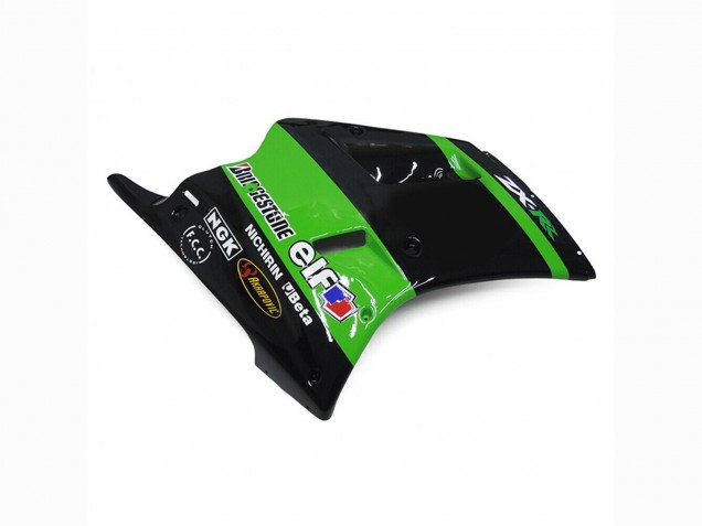 Billigste Kawasaki ZXR250 Motorrad Verkleidung 1989-1990 - Grun Glanzendes Schwarz Elf Touch4 Bridgestone