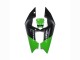 Billigste Kawasaki ZXR250 Motorrad Verkleidung 1989-1990 - Grun Glanzendes Schwarz Elf Touch4 Bridgestone