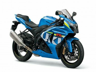 Billigste Suzuki GSXR 1000 Motorrad Verkleidung Kit 2009-2016 - Blau Grun Weiss
