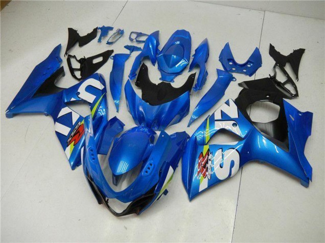 Billigste Suzuki GSXR 1000 Motorrad Verkleidung Kit 2009-2016 - Blau Grun Weiss