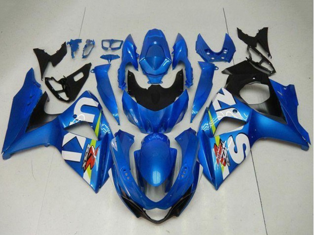 Billigste Suzuki GSXR 1000 Motorrad Verkleidung Kit 2009-2016 - Blau Grun Weiss
