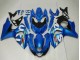 Billigste Suzuki GSXR 1000 Motorrad Verkleidung Kit 2009-2016 - Blau Grun Weiss