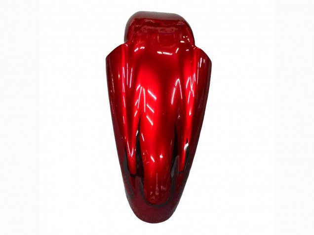 Billigste Kawasaki ZZR400 Motorrad Verkleidung 1993-2007 - Rot Schwarz Flamme