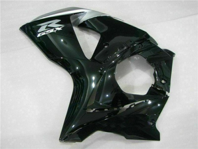 Billigste Suzuki GSXR 1000 Motorrad Verkleidung 2009-2016 - Glanzendes Schwarz Silber Weiss